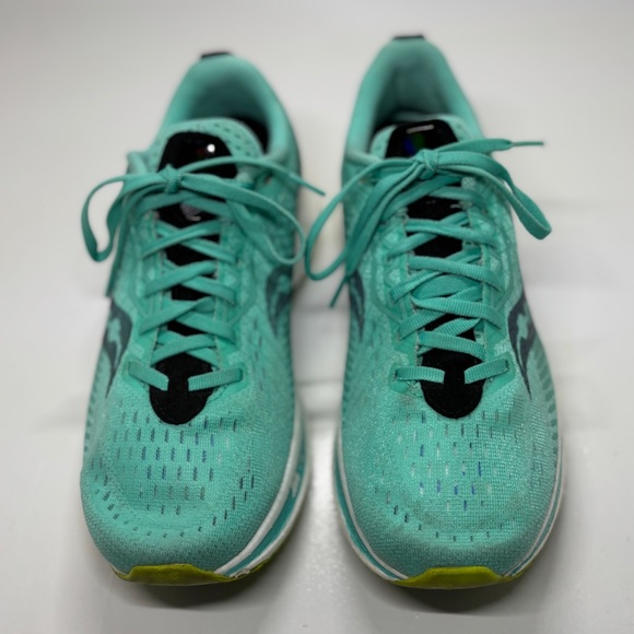 Saucony Women's Endorphin Speed 2 running shoes Cool Mint/Acid size 9 - Picture 3 of 10